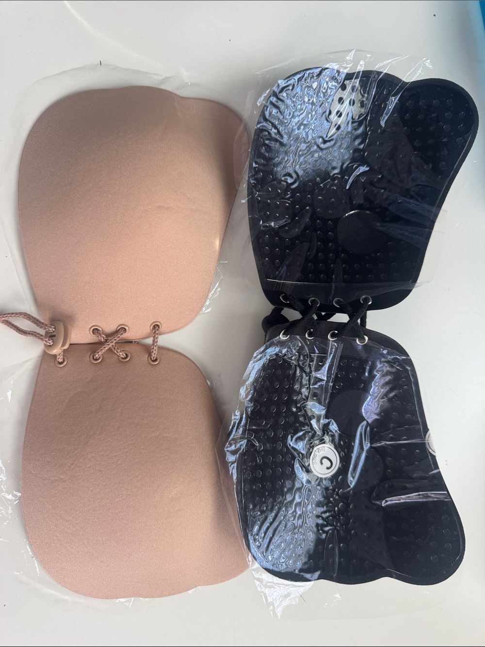 Strapless Adhesive Backless Bra - Nude and Black